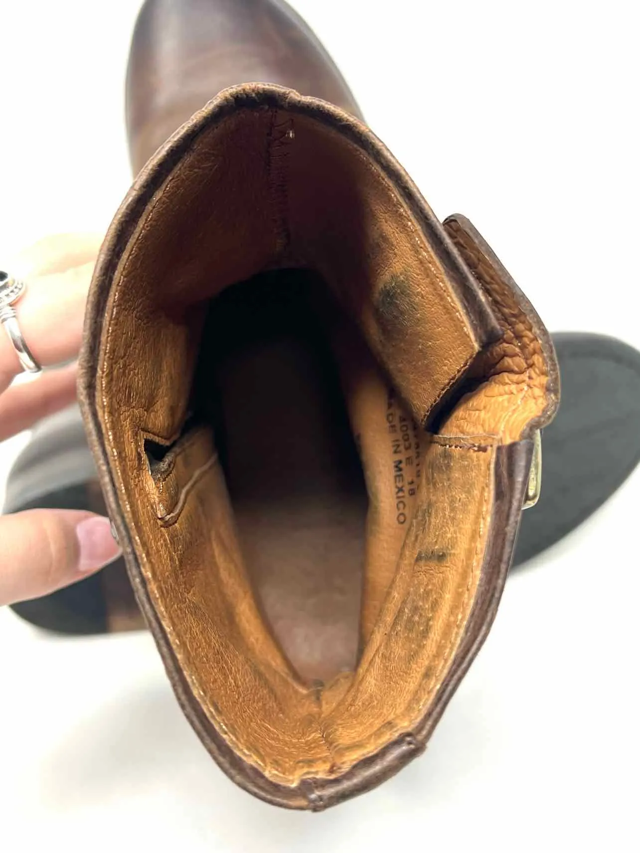 Frye Size 6.5 Brown Buckle(s) Leather Shoes Boots