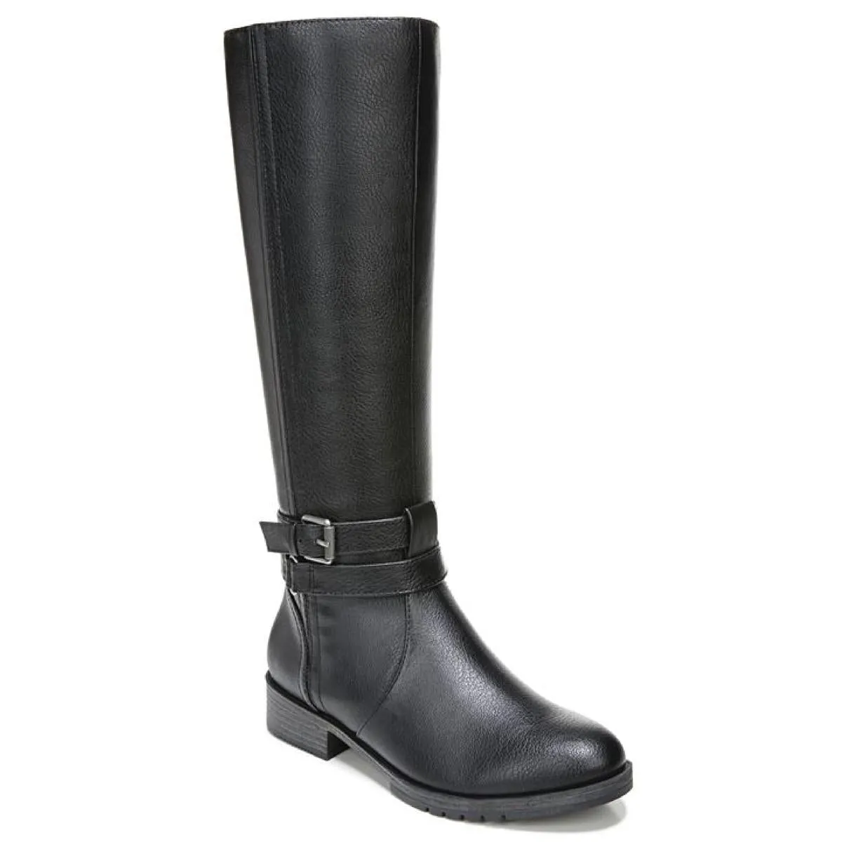 Garrison Womens Faux Leather Wide Calf Knee-High Boots