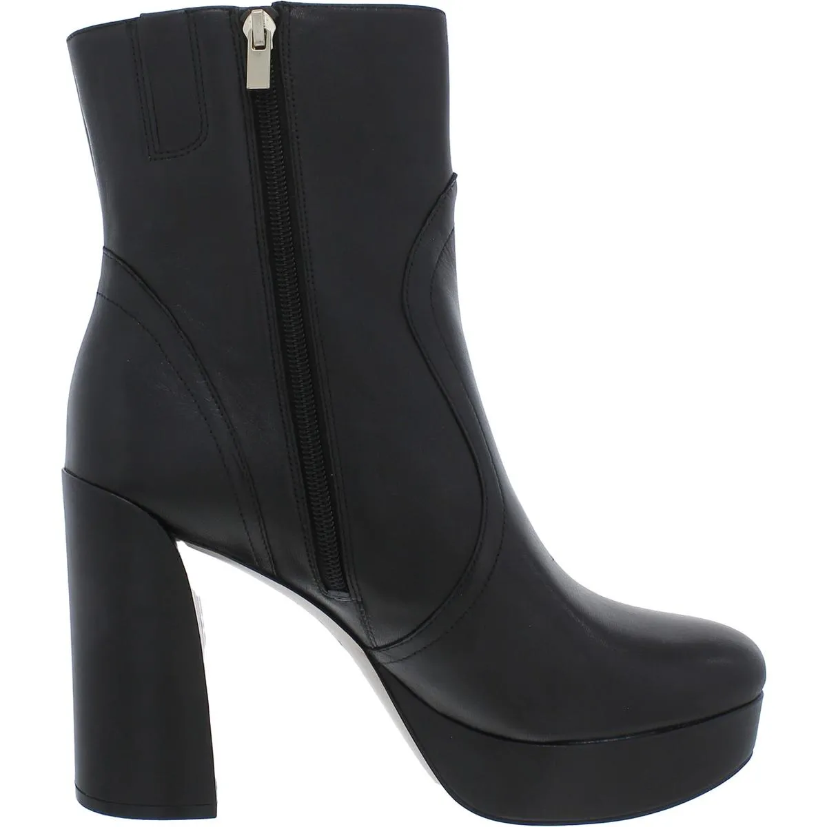 Gates Womens Zipper Block Heel Mid-Calf Boots