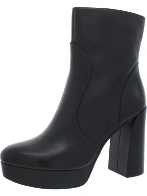Gates Womens Zipper Block Heel Mid-Calf Boots