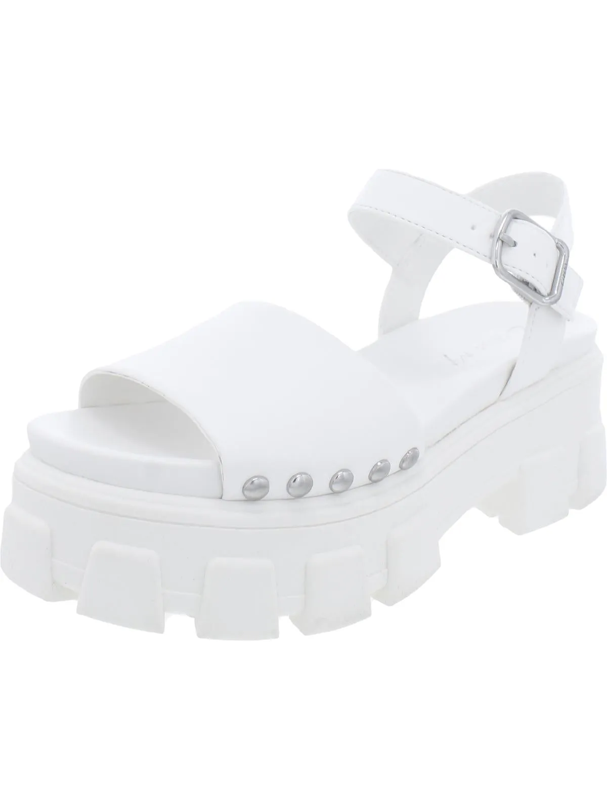 Genevieve Womens Ankle Strp Open Toe Wedge Sandals