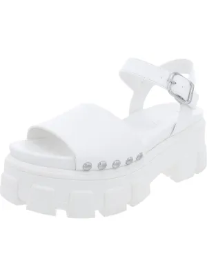 Genevieve Womens Ankle Strp Open Toe Wedge Sandals