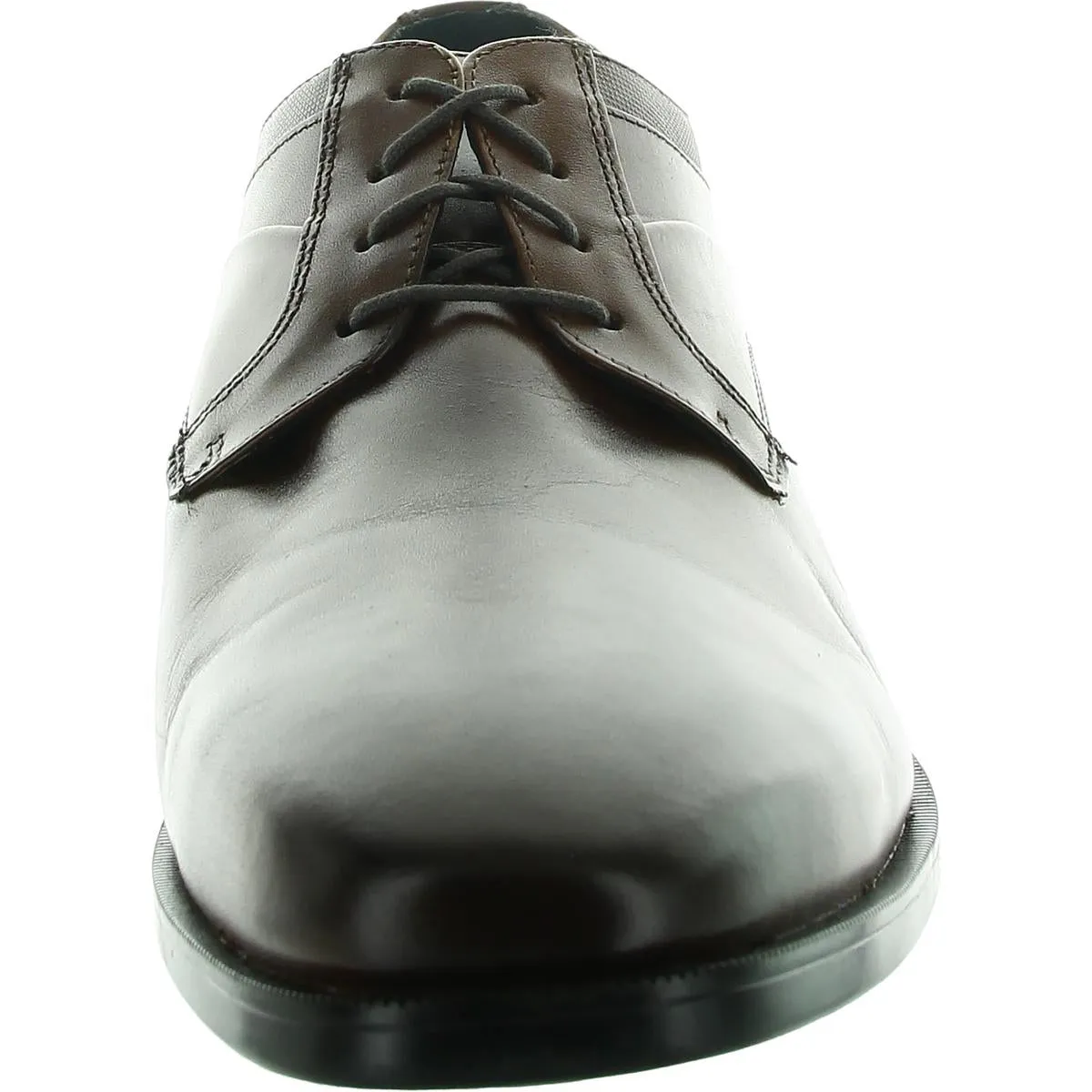 GIBBONS Mens Cushioned Footbed Leather Derby Shoes