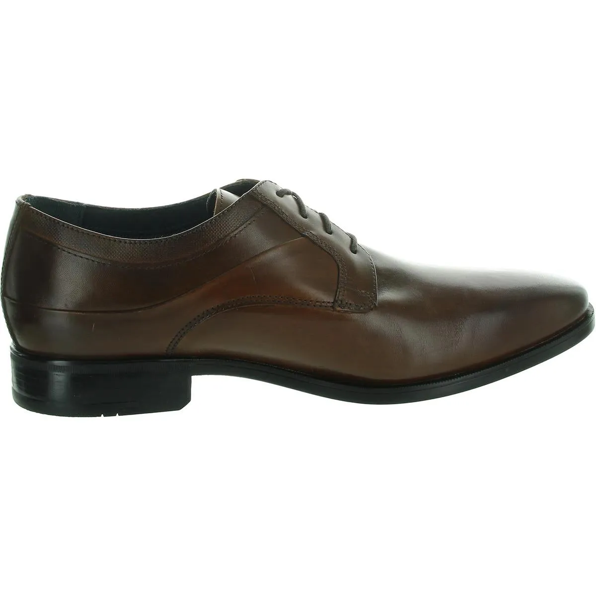 GIBBONS Mens Cushioned Footbed Leather Derby Shoes
