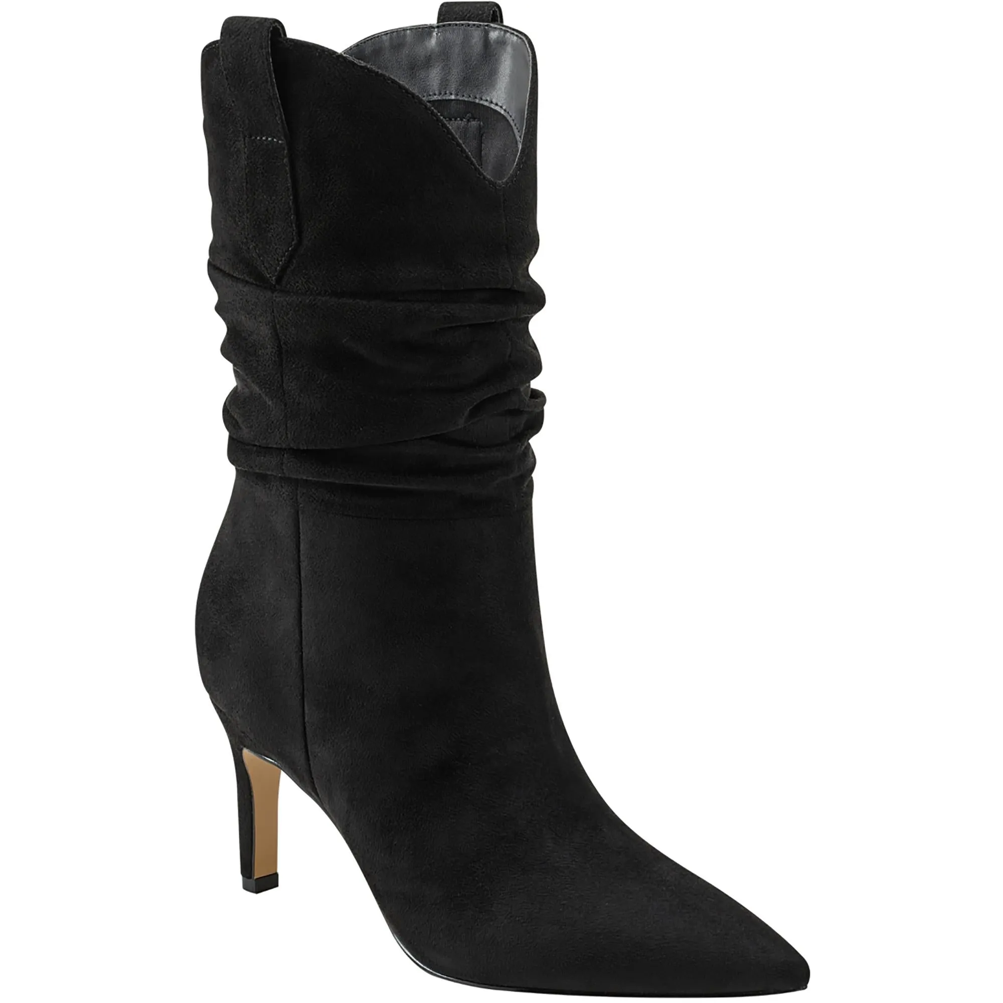 GIENNA2 Womens Faux Suede Stiletto Cowboy, Western Boots