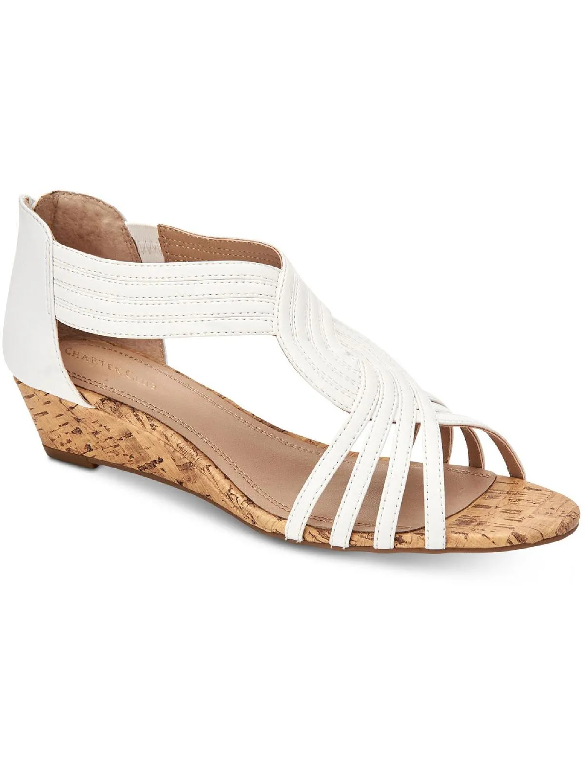 GINIFUR2 Womens Dressy Zipper Wedge Sandals