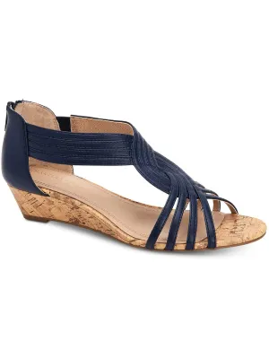 GINIFUR2 Womens Dressy Zipper Wedge Sandals