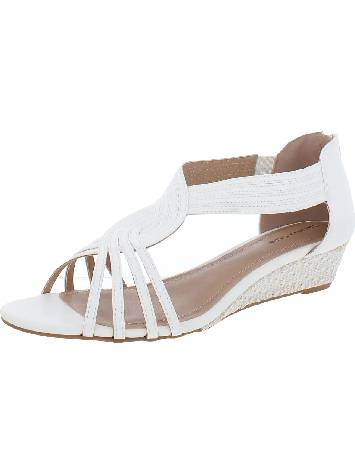 GINIFUR2 Womens Dressy Zipper Wedge Sandals