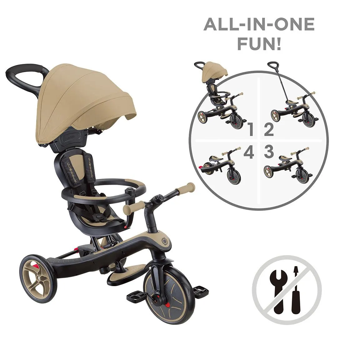 Globber Explorer 4 In 1 Trike - Sand