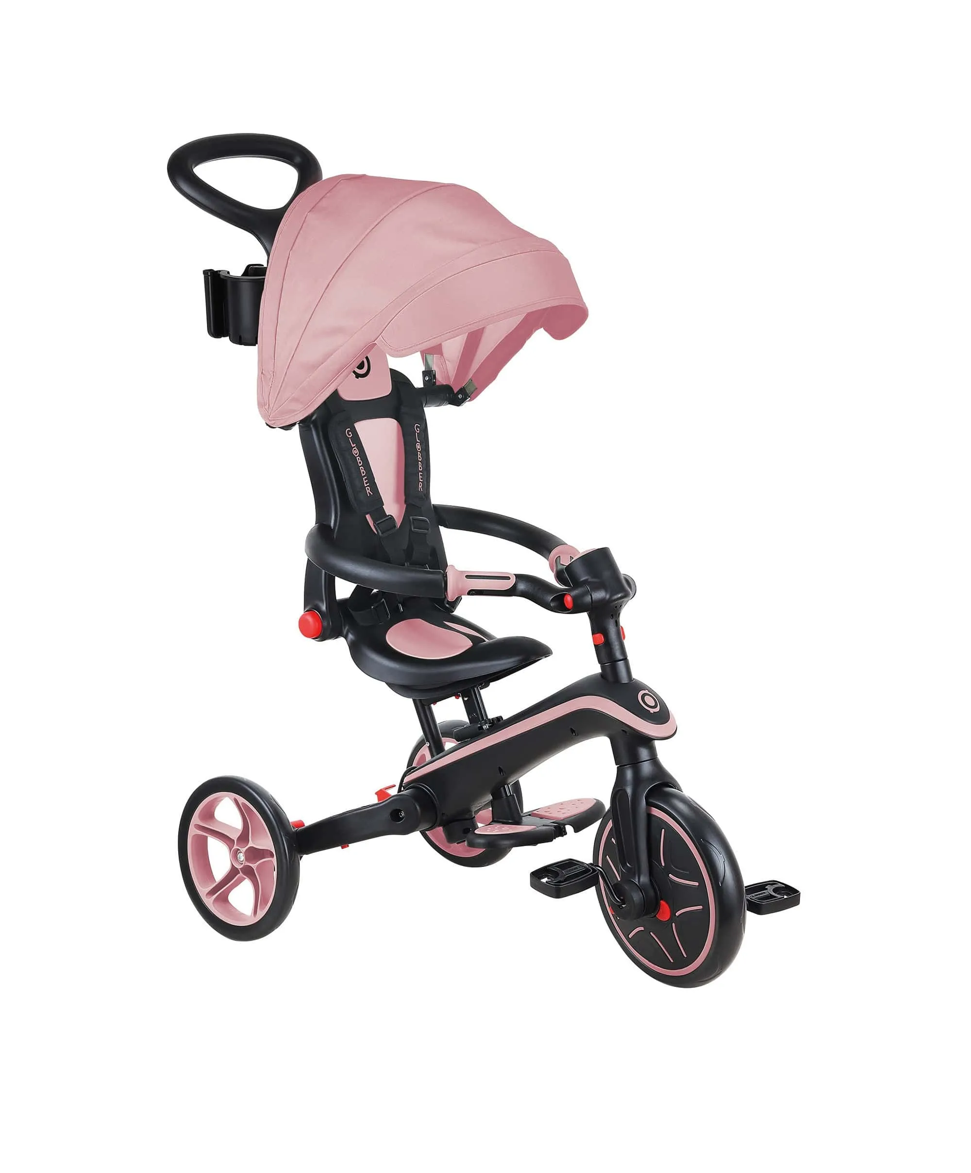 Globber Explorer Foldable 4-in-1 Trike - Pastel Pink Babykids Globber