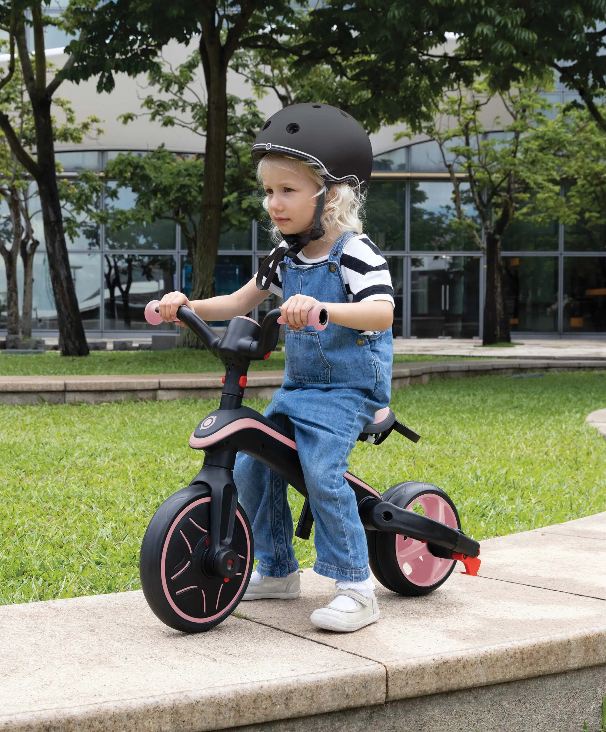 Globber Explorer Foldable 4-in-1 Trike - Pastel Pink Babykids Globber