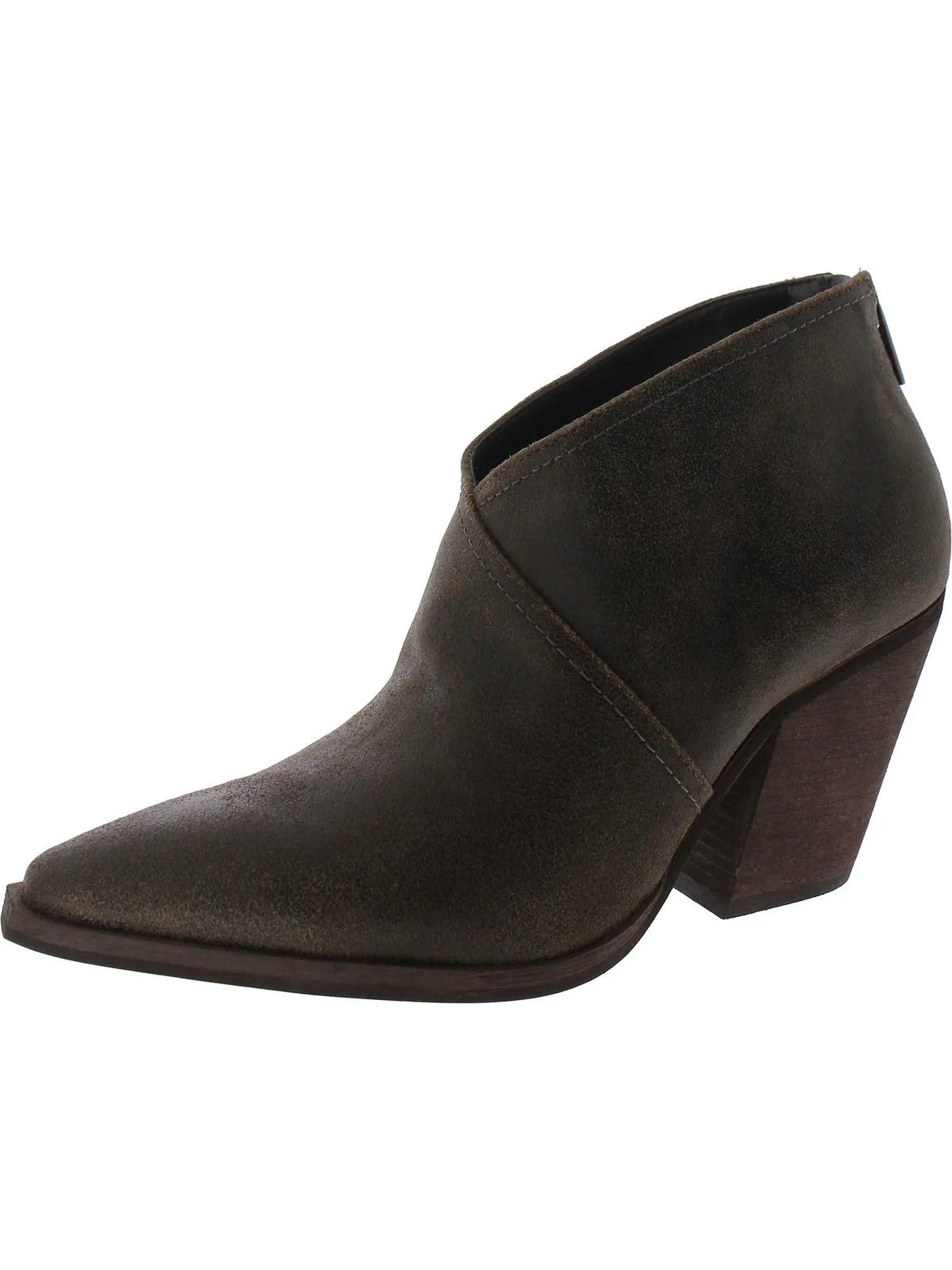 Grishell Womens Zipper Heels Booties