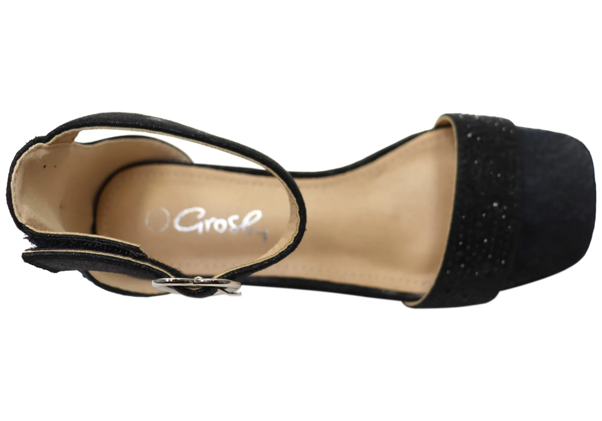 Grosby Allie Kids Girls Comfortable Low Heel Sandals Grosby Shoes
