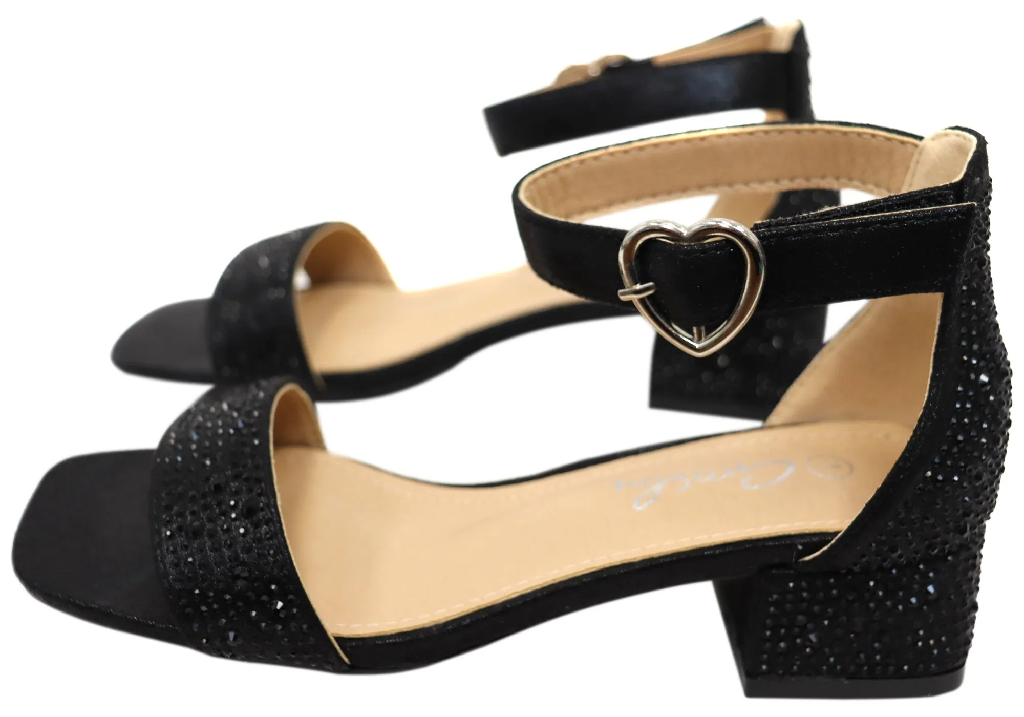 Grosby Allie Kids Girls Comfortable Low Heel Sandals Grosby Shoes