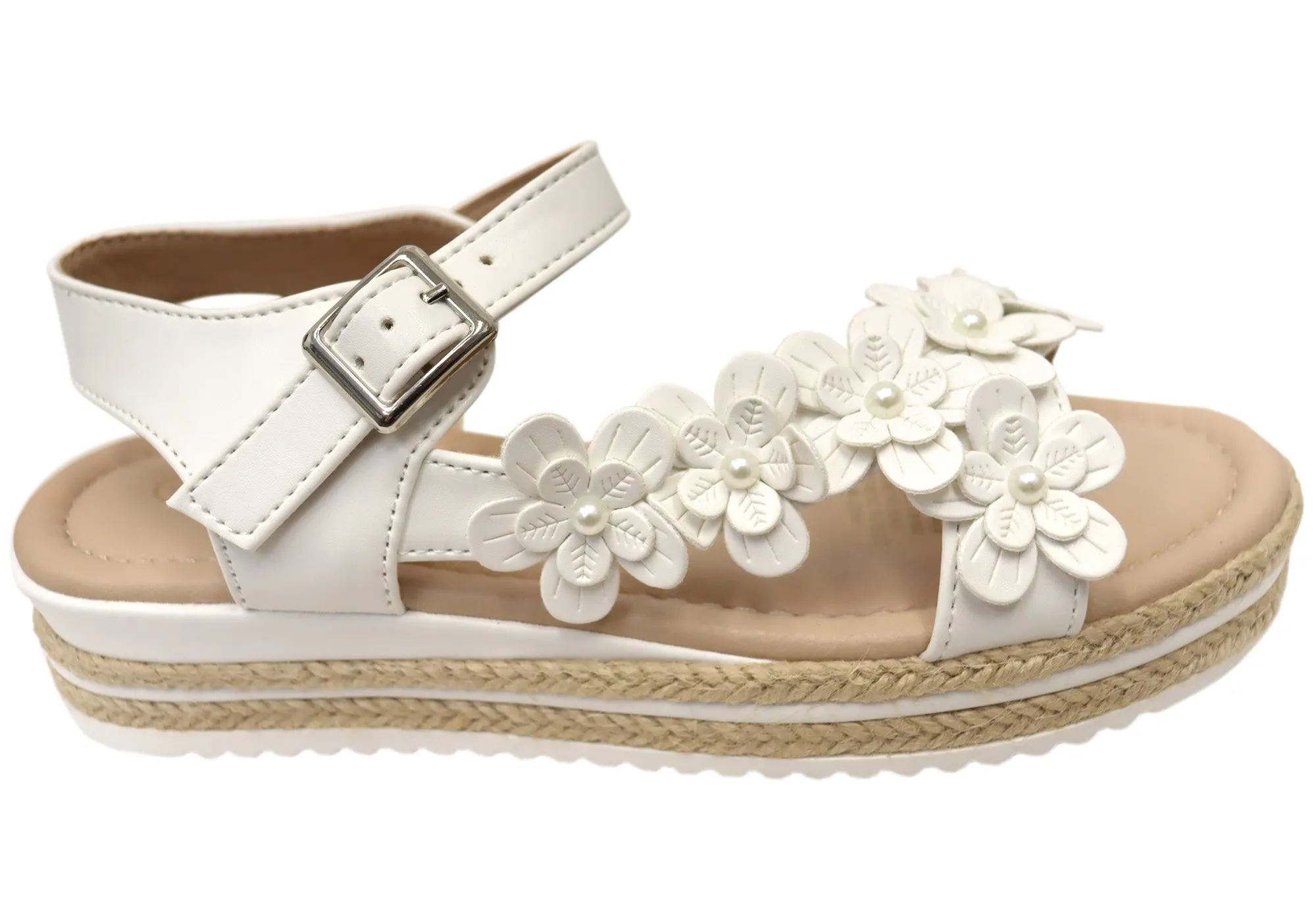 Grosby Fleur Kids Girls Comfortable Sandals Grosby Shoes