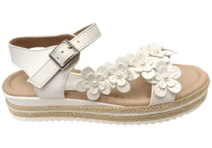 Grosby Fleur Kids Girls Comfortable Sandals Grosby Shoes