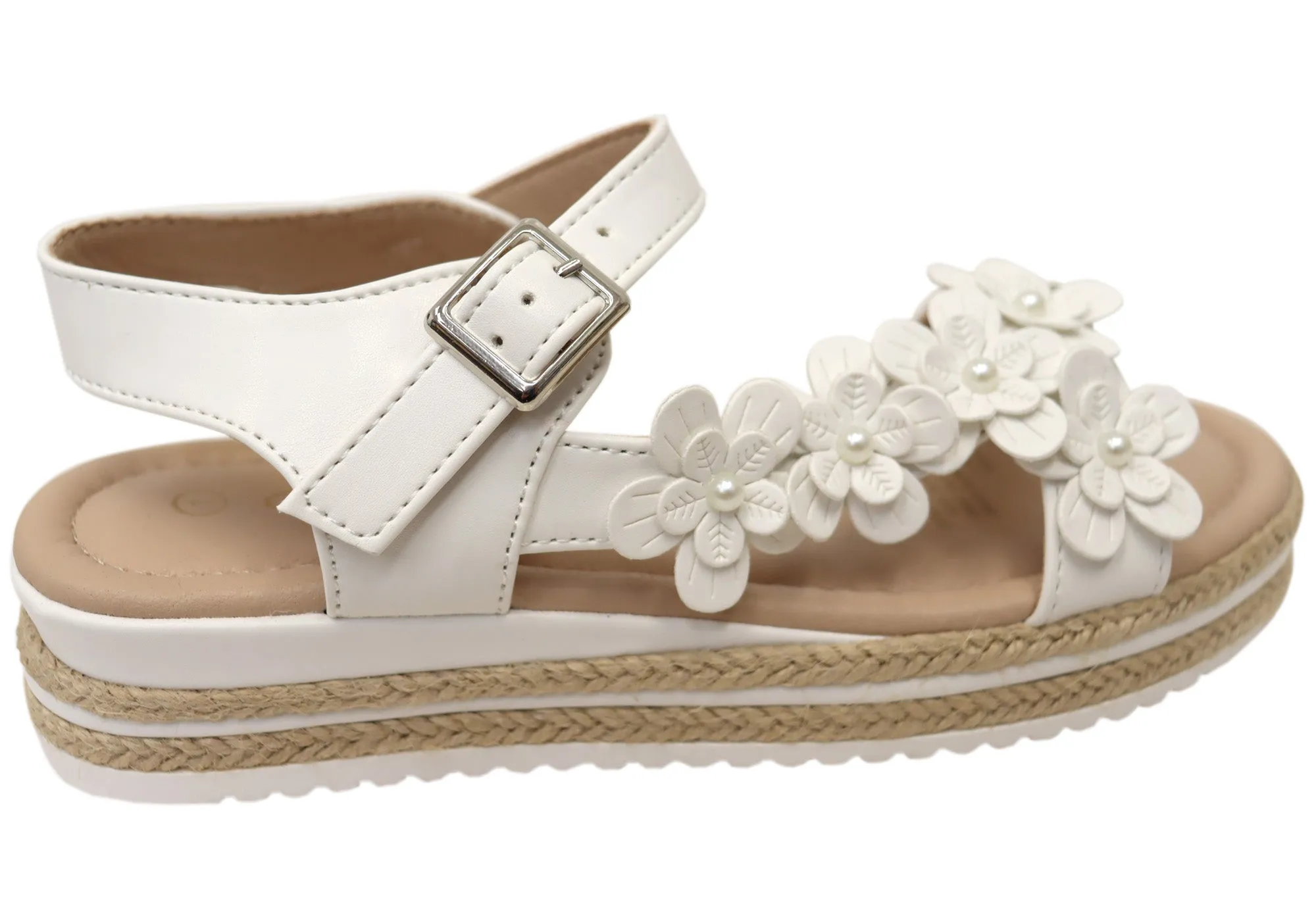 Grosby Fleur Kids Girls Comfortable Sandals Grosby Shoes