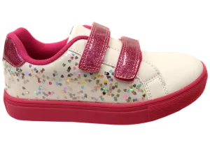 Grosby Glitz Kids Comfortable Adjustable Strap Girls Shoes Grosby Shoes