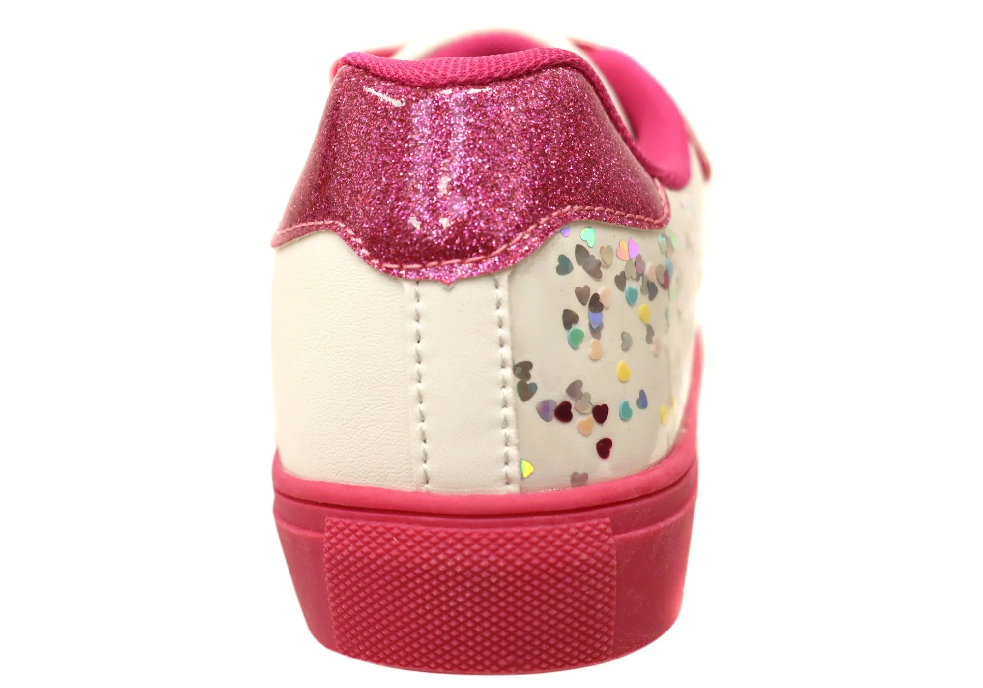 Grosby Glitz Kids Comfortable Adjustable Strap Girls Shoes Grosby Shoes