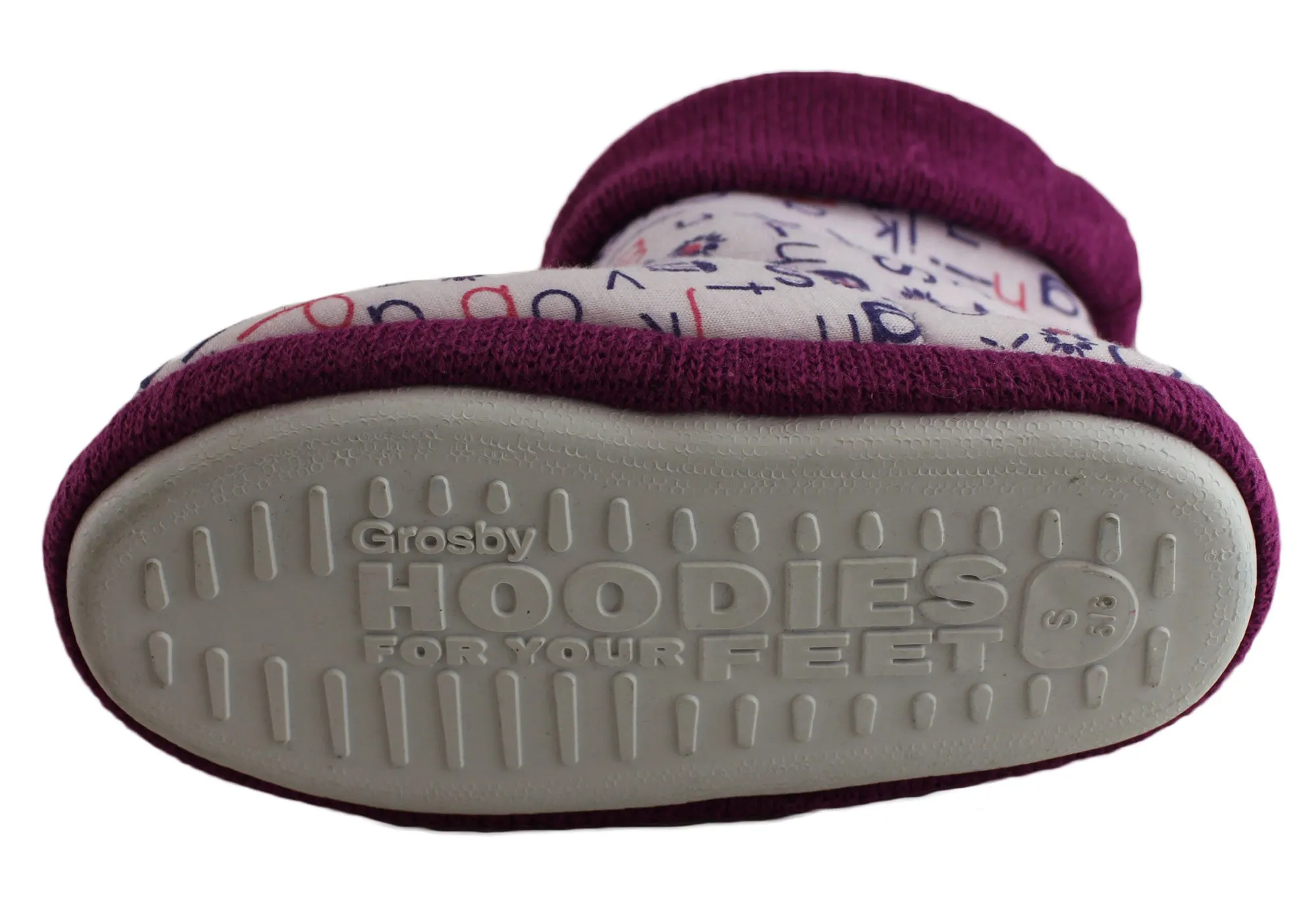 Grosby Hoodie Alpha Girl Kids Bootie Slippers Grosby Shoes