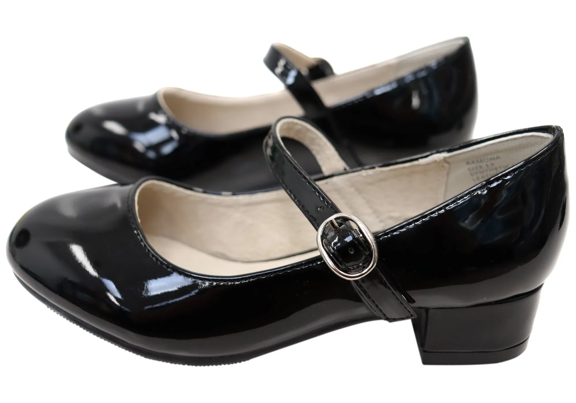 Grosby Ramona Girls Kids Mary Jane Formal Low Heel Dress Shoes Grosby Shoes
