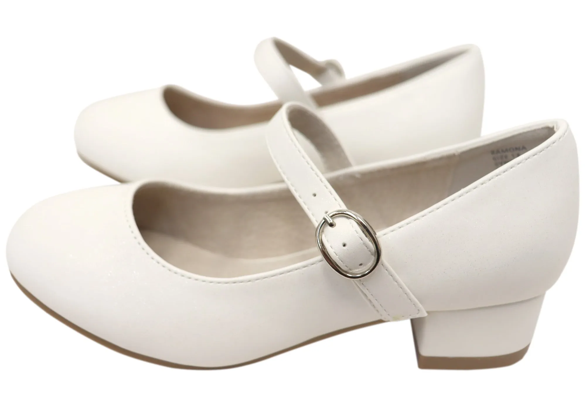 Grosby Ramona Girls Kids Mary Jane Formal Low Heel Dress Shoes Grosby Shoes
