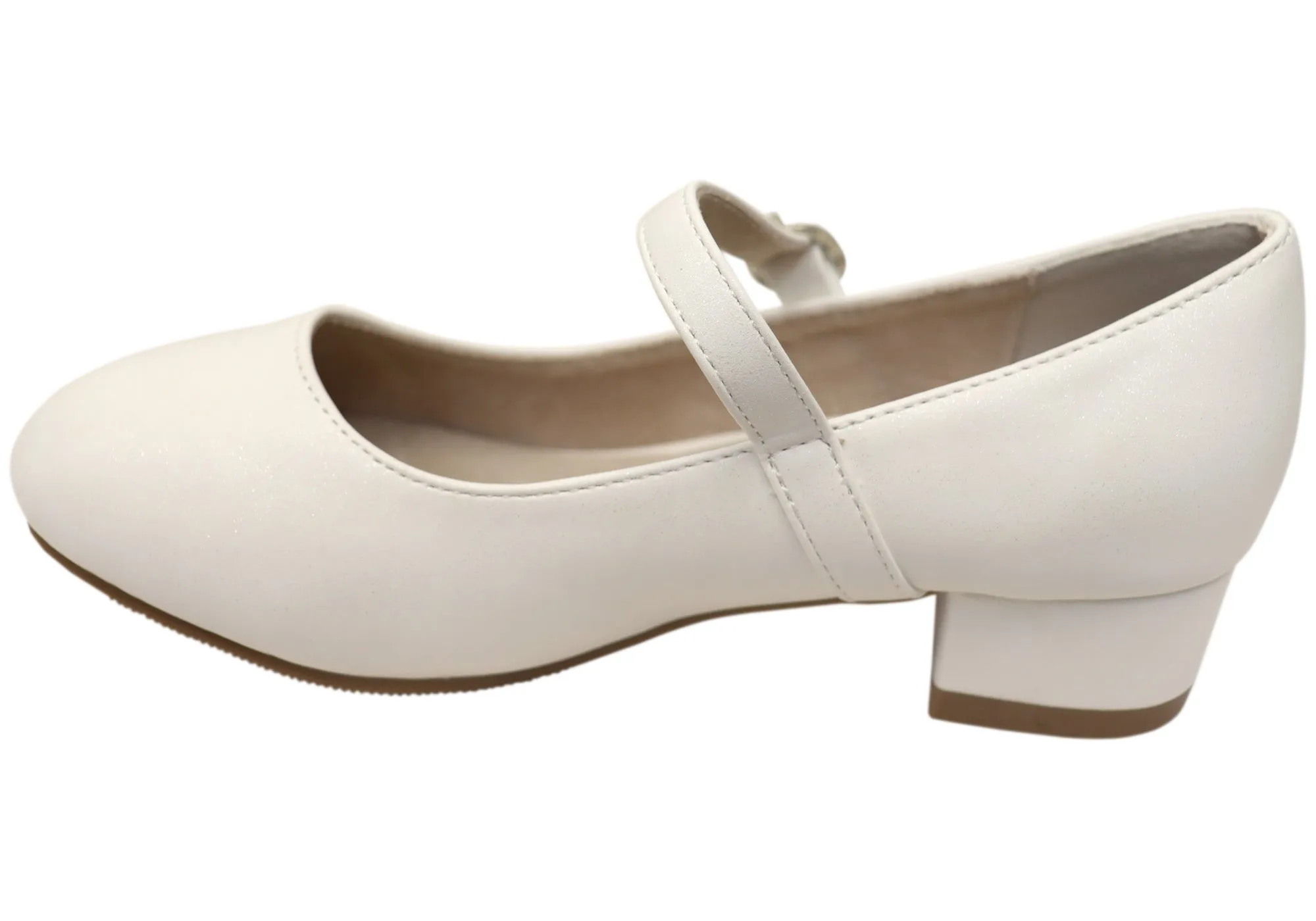 Grosby Ramona Girls Kids Mary Jane Formal Low Heel Dress Shoes Grosby Shoes