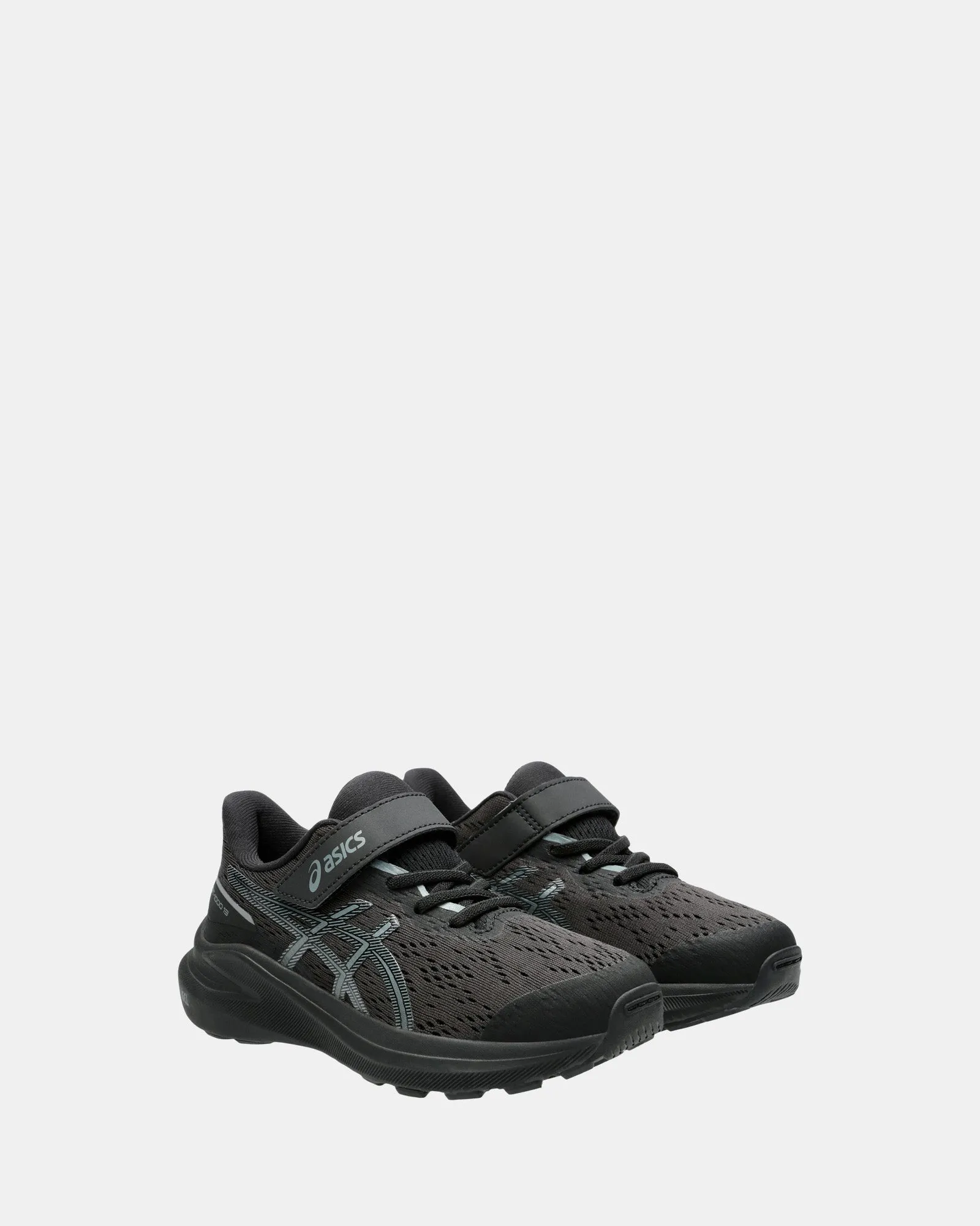 GT-1000 13 Black Grade School Black/Steel Grey Shoes_Asics