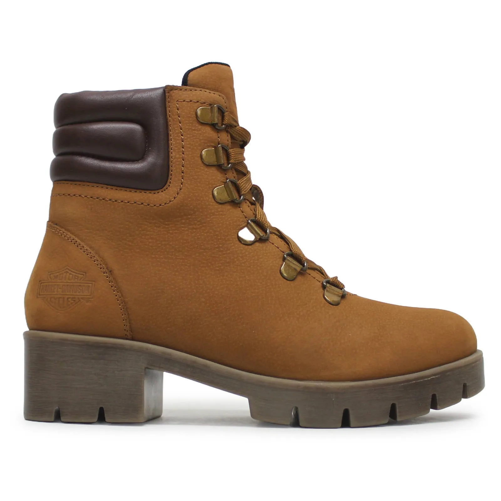 Harley Davidson Trawood Full Grain Leather Women's Ankle Boots