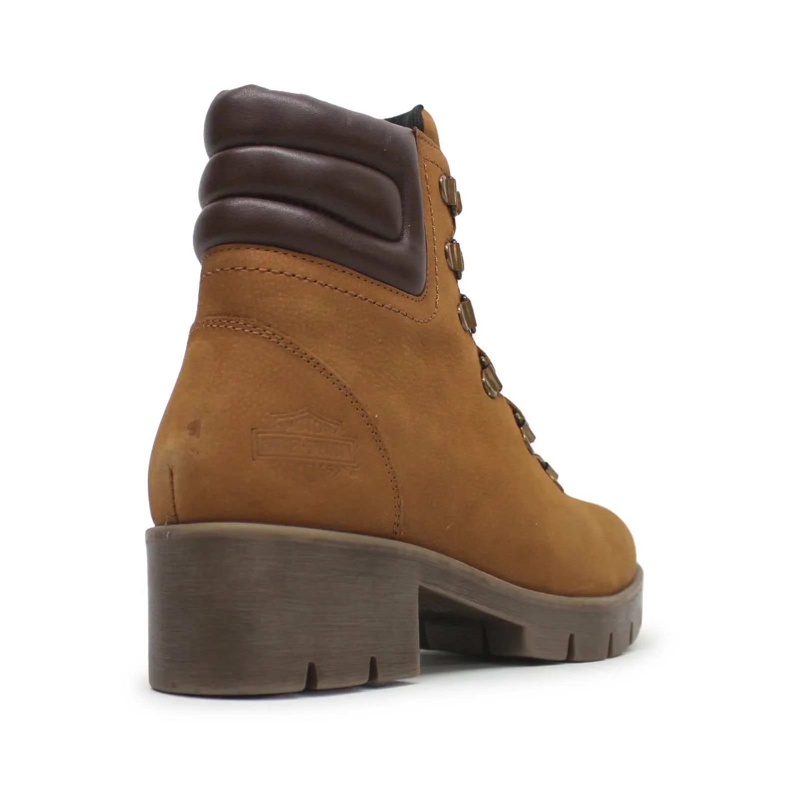 Harley Davidson Trawood Full Grain Leather Women's Ankle Boots