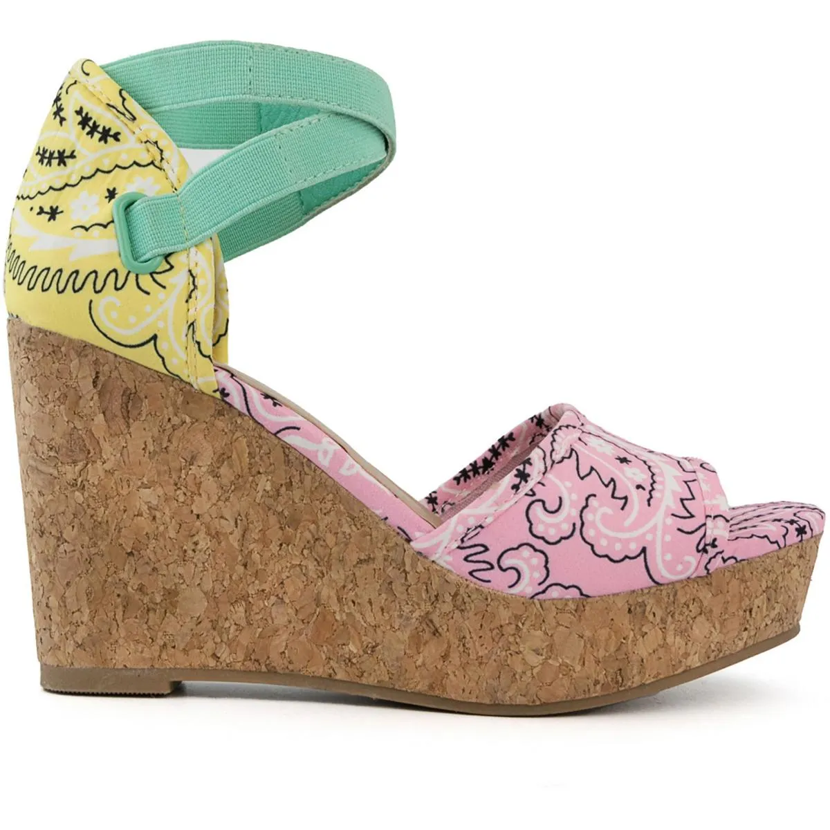 Harlow Womens Padded Insole Wedge Sandals