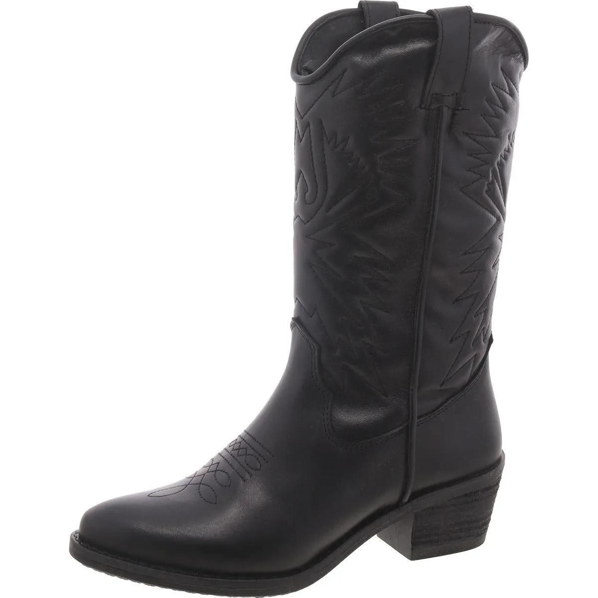 Hayward Womens Pull On Leather Cowboy, Western Boots