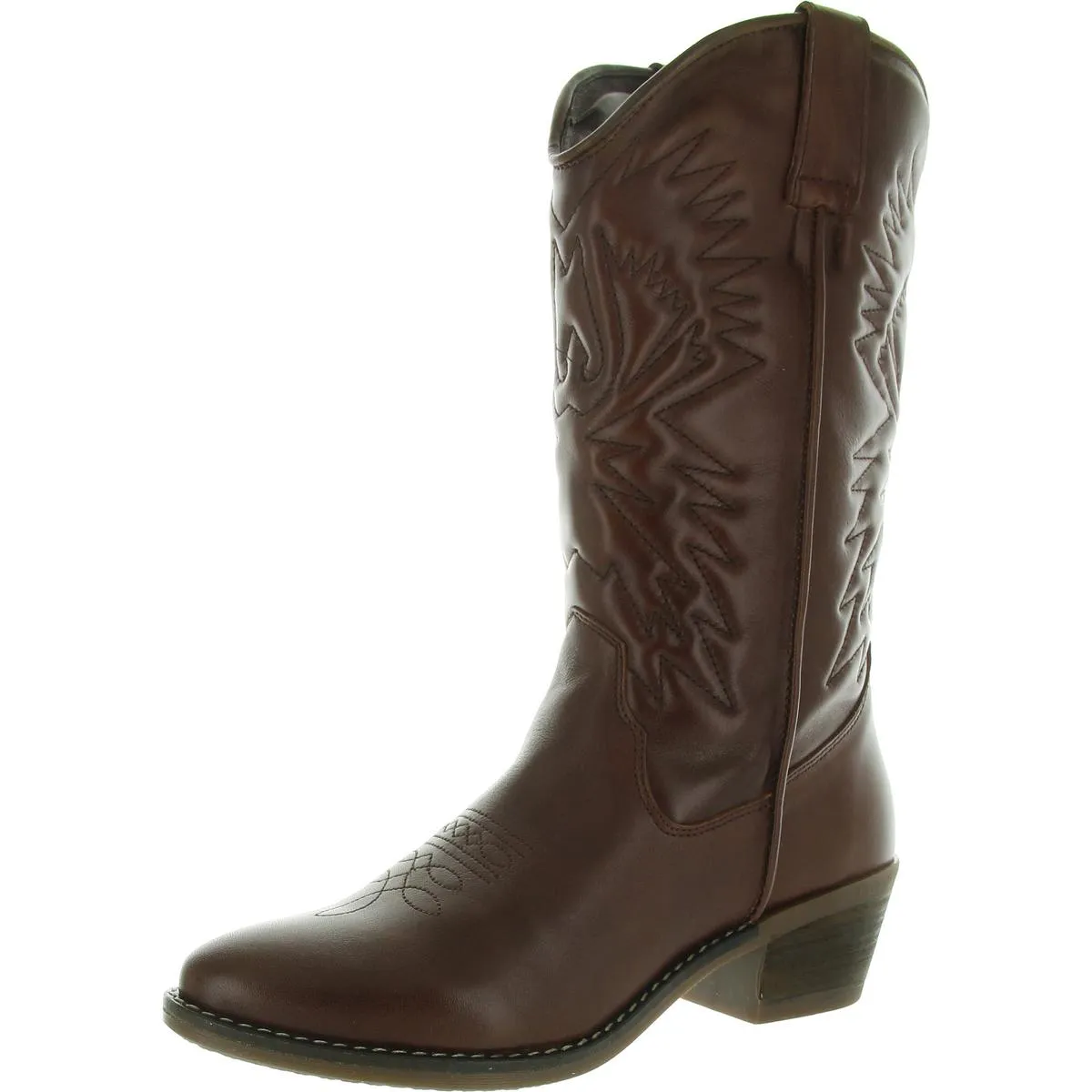 Hayward Womens Pull On Leather Cowboy, Western Boots