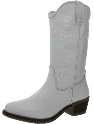Hayward Womens Pull On Leather Cowboy, Western Boots