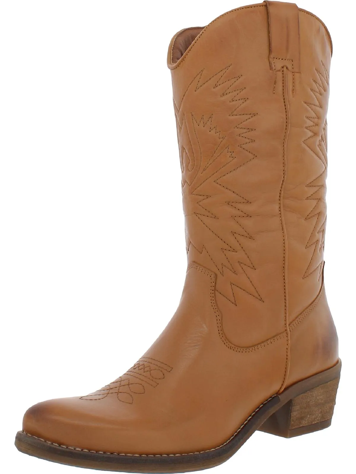 Hayward Womens Pull On Leather Cowboy, Western Boots