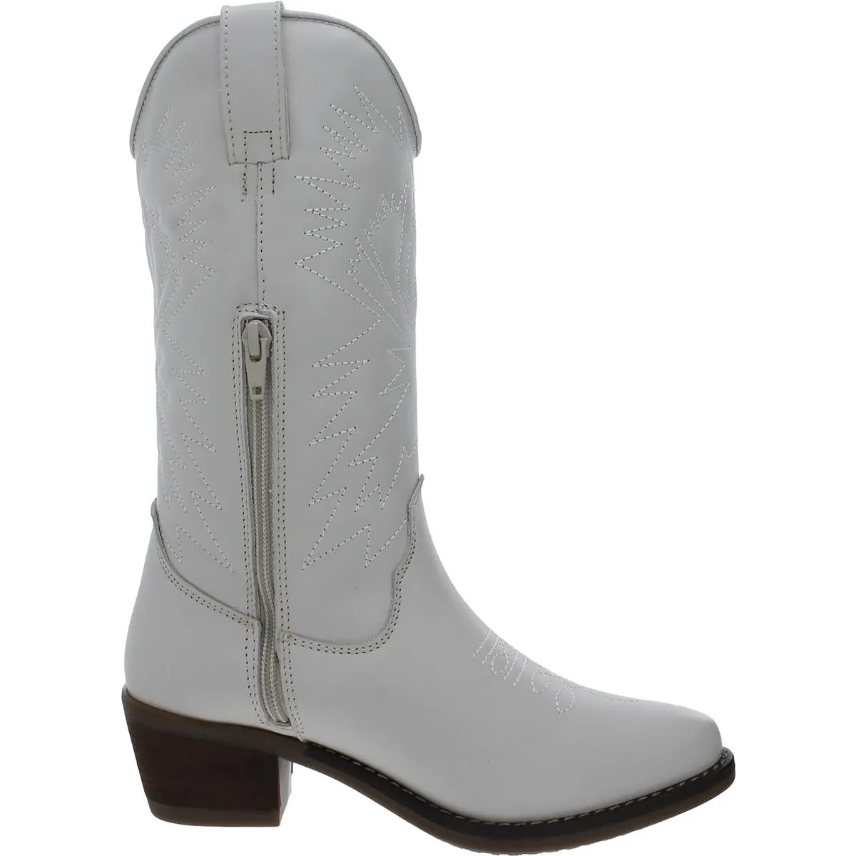 Hayward Womens Pull On Leather Cowboy, Western Boots