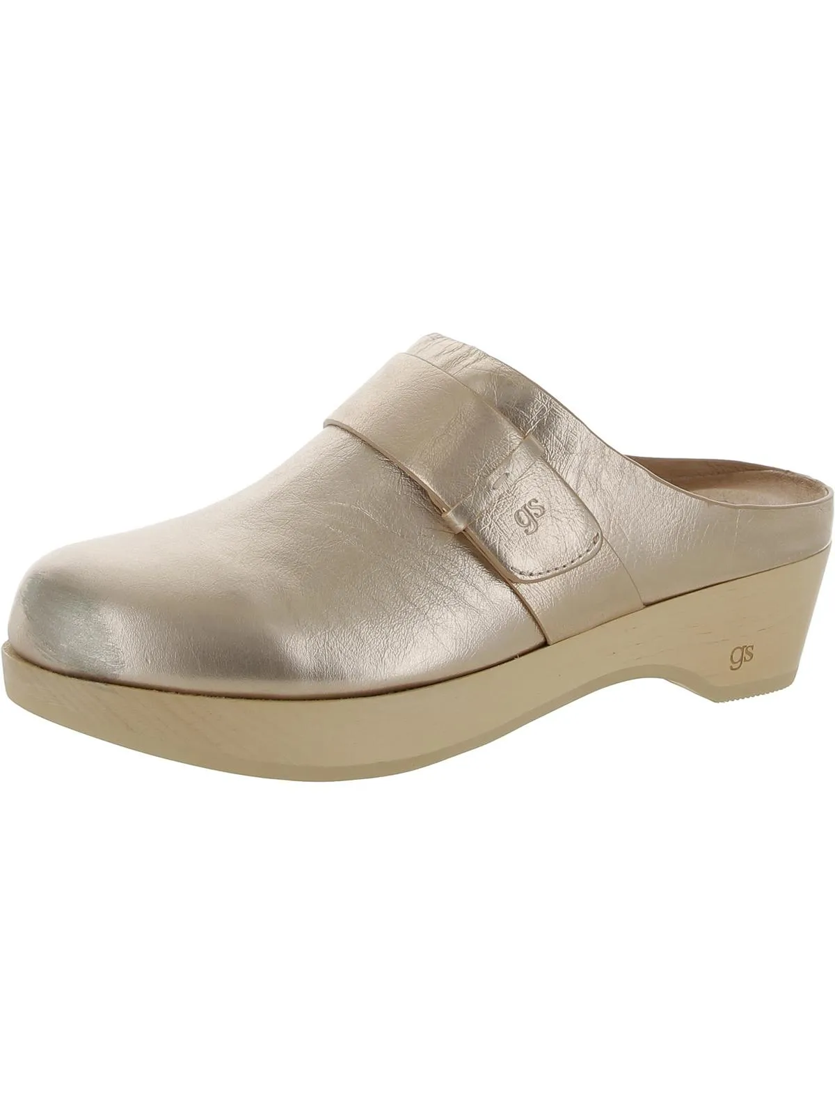 Henley Womens Leather Slip-On Clogs