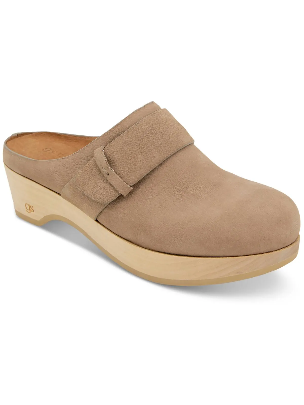 Henley Womens Leather Slip-On Clogs