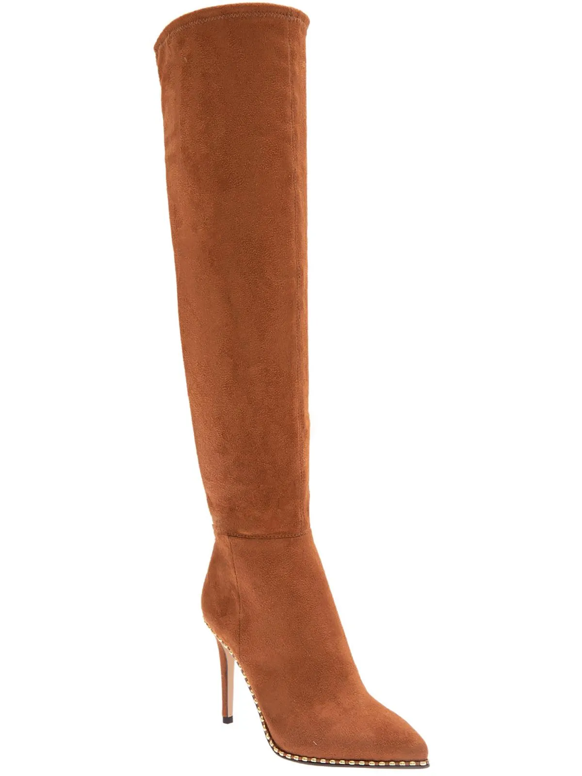 Hilanda Womens Faux Leather Pointed Over-The-Knee Boots