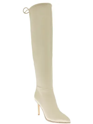 Hilanda Womens Faux Leather Pointed Over-The-Knee Boots