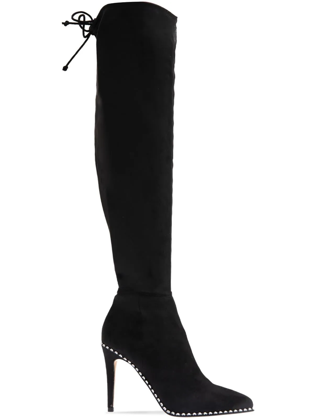 Hilanda Womens Faux Leather Pointed Over-The-Knee Boots