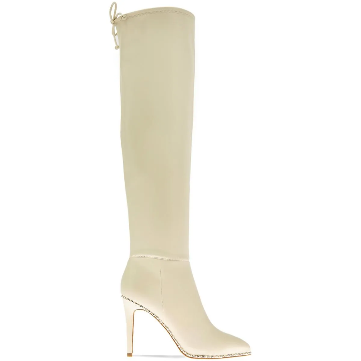 Hilanda Womens Faux Leather Pointed Over-The-Knee Boots