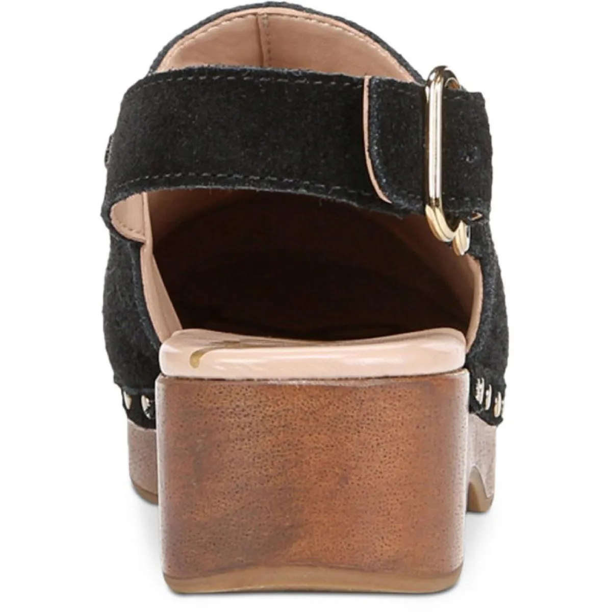 Hilda Womens Suede Studded Clogs