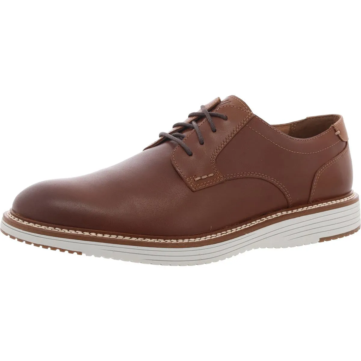Hodges Mens Leather Lace-Up Derby Shoes