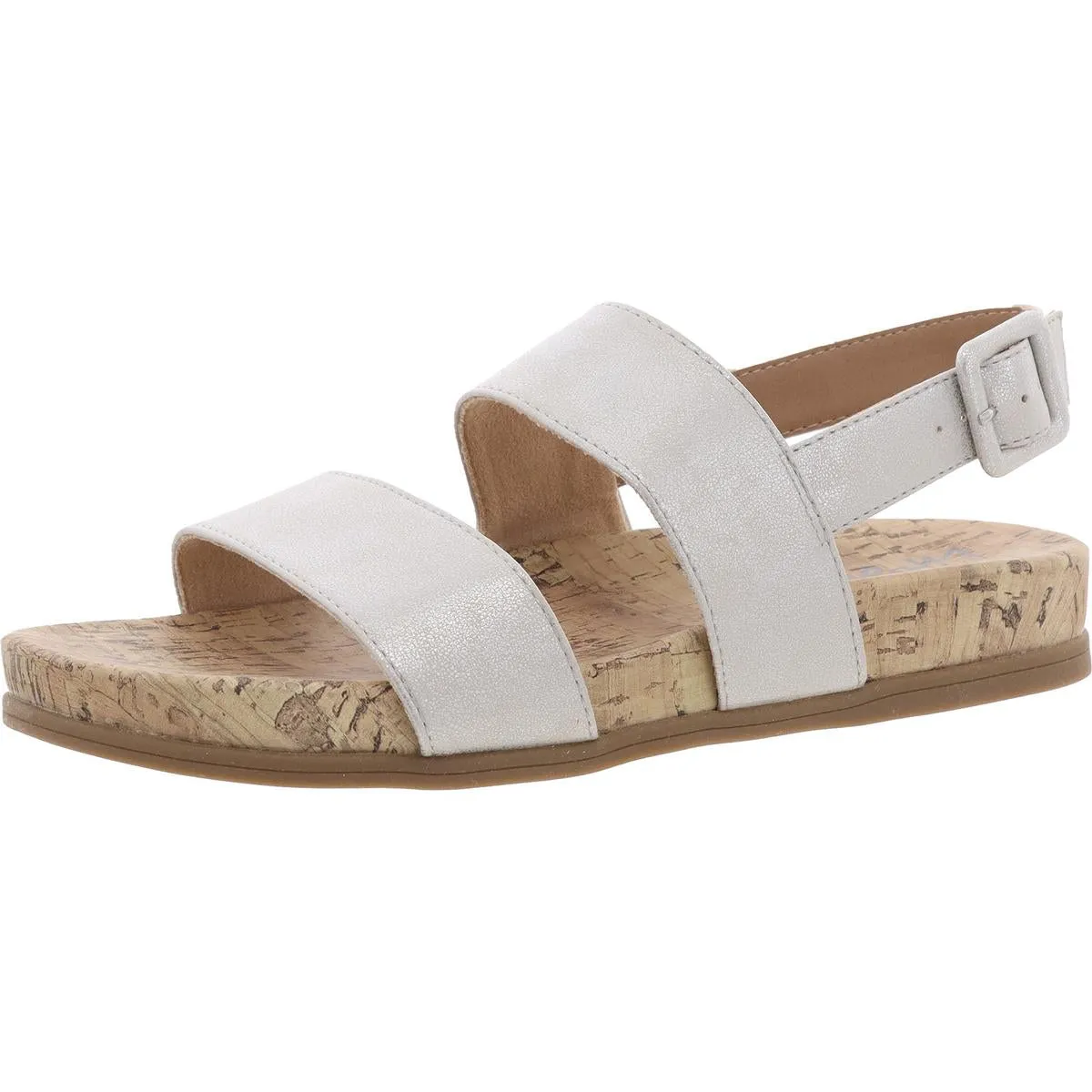 Holiday Womens Faux Leather Footbed Slingback Sandals