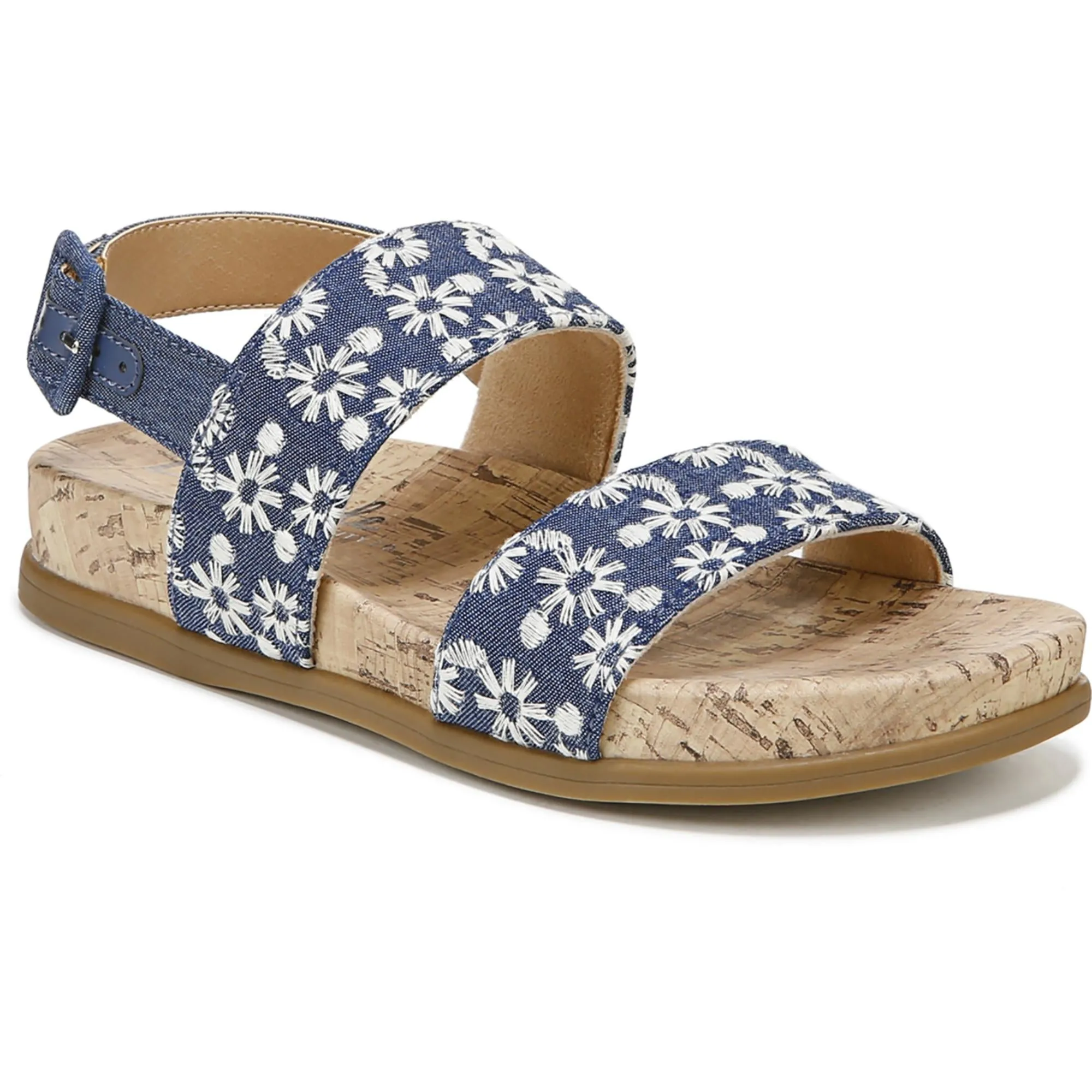 Holiday Womens Faux Leather Footbed Slingback Sandals