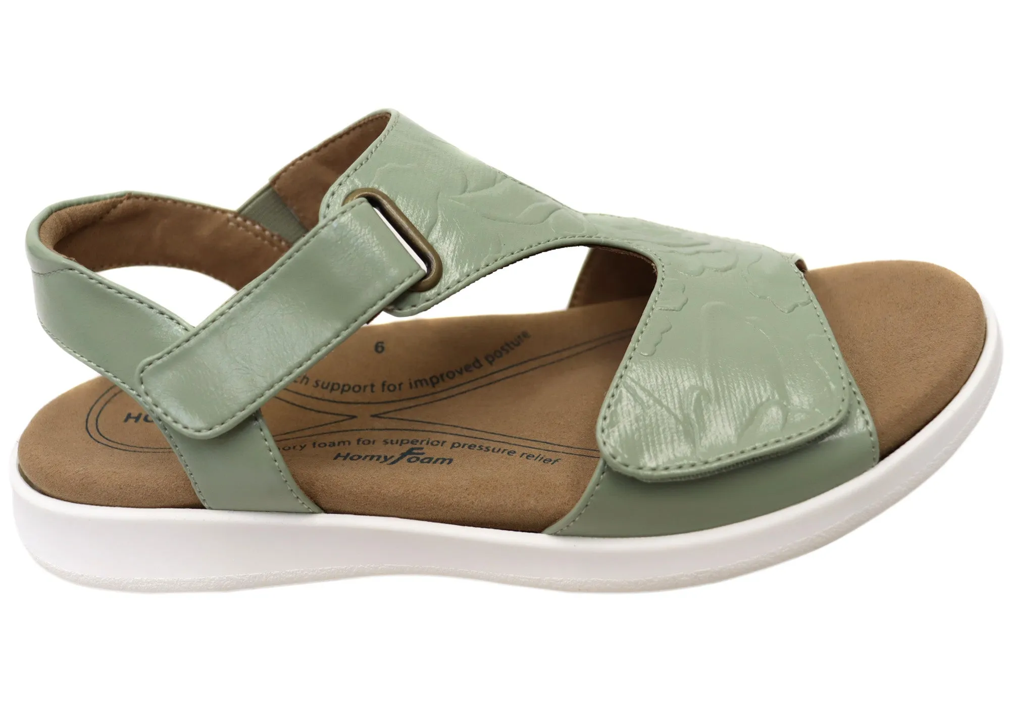 Homyped Erin Sandal Womens Supportive Comfortable Wide Fit Sandals Homyped Shoes