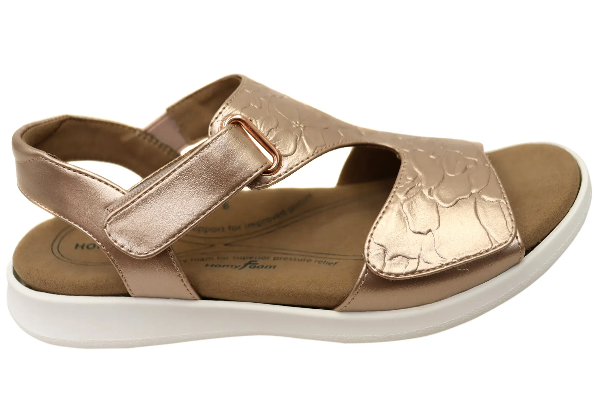 Homyped Erin Sandal Womens Supportive Comfortable Wide Fit Sandals Homyped Shoes