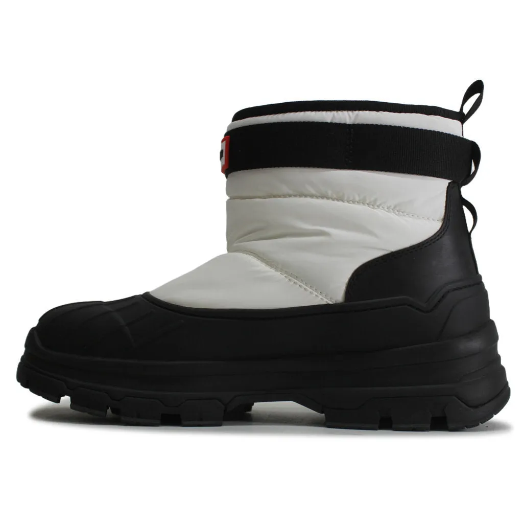 Hunter Short Buckle Synthetic Textile Women's Snow Boots