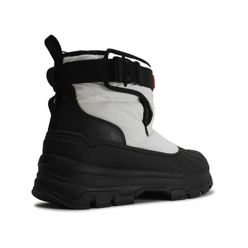 Hunter Short Buckle Synthetic Textile Women's Snow Boots